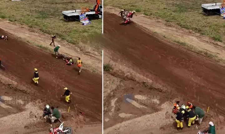 Acidente em motocross deixa homem ferido em RO