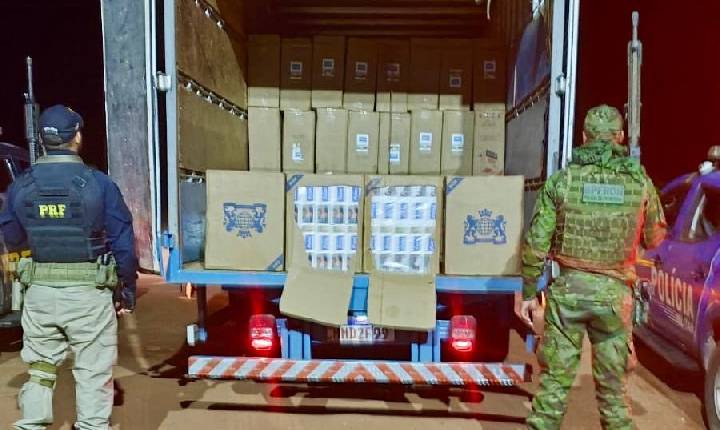 APREENSÃO – PMRO APREENDE CERCA DE  100 MIL MAÇOS DE CIGARROS CAUSA PREJUÍZO SUPERIOR A R$ 1 MILHÃO AO CRIME ORGANIZADO EM RONDÔNIA