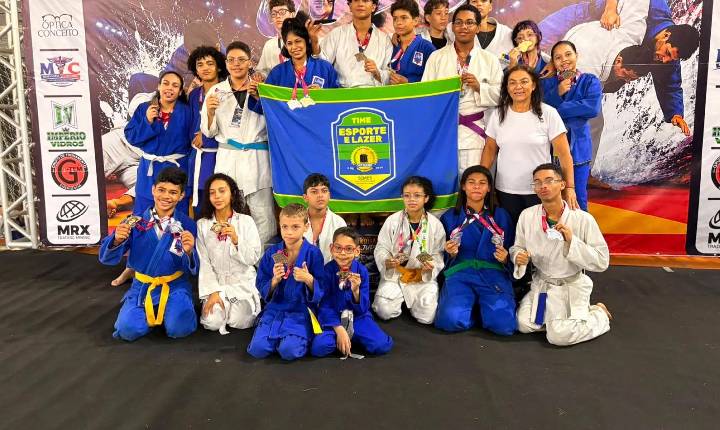 Atletas do Construindo Campeões brilham em competição estadual de judô e levam Porto Velho ao pódio