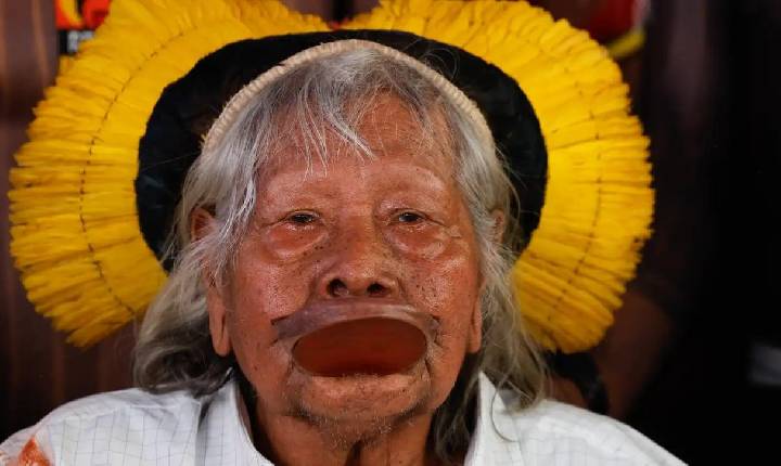 Cacique Raoni, 94 anos, está sob cuidados paliativos em Mato Grosso