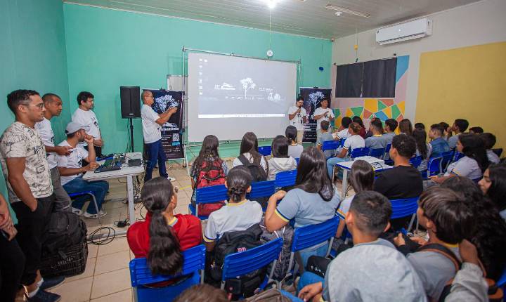 CINEAMAZÔNIA leva cinema regional e reflexões sobre a Amazônia a estudantes de Itapuã do Oeste