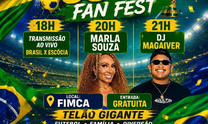 É Hoje: Copa Fan Fest recebe torcedores para Brasil x Escócia em Porto Velho