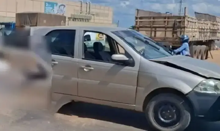 Engavetamento entre três carros deixa criança ferida em RO