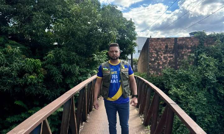 FISCALIZAÇÃO – Vereador Fernando Silva denuncia ponte interditada no bairro Costa e Silva