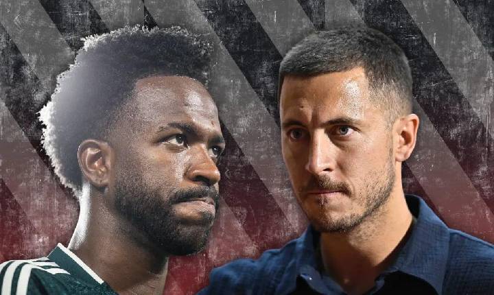 Hazard manifesta apoio a Vinícius Jr no Real Madrid