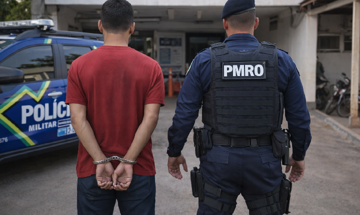 Homem com condenação de 13 anos é preso pela Polícia Militar em Urupá (RO)