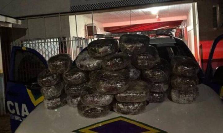 Homem é preso em flagrante com mais de trinta quilos de maconha em RO