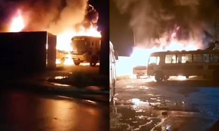 Identificados:Líderes de facção ordenaram ataques de dentro de presídios para incendiar ônibus escolares