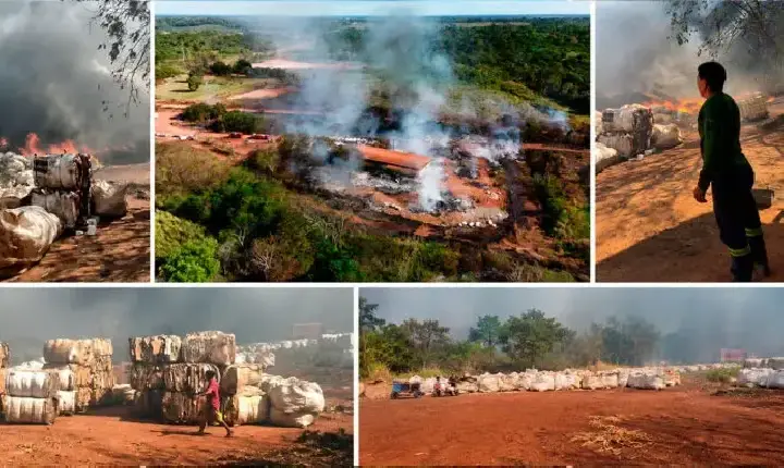 Incêndio atinge cooperativa de catadores e provoca prejuízos em Porto Velho