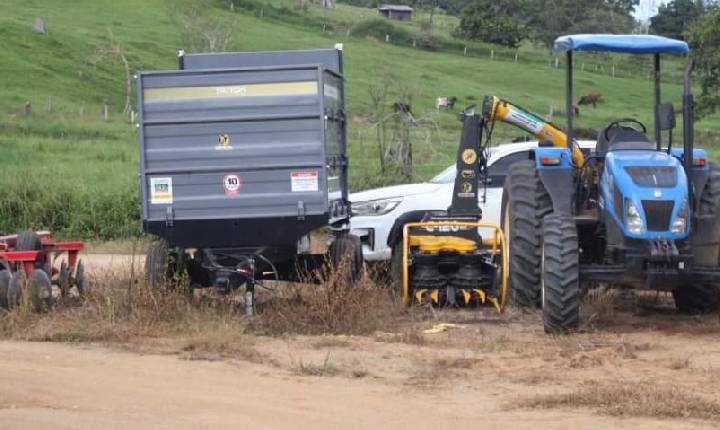 Ismael Crispin viabiliza equipamentos para produtores em Campo Novo de Rondônia