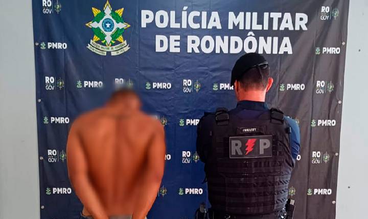 JI-PARANÁ – INDIVÍDUO É PRESO PELA PM APÓS FURTAR CELULAR EM RESIDÊNCIA ONDE RECEBEU AJUDA
