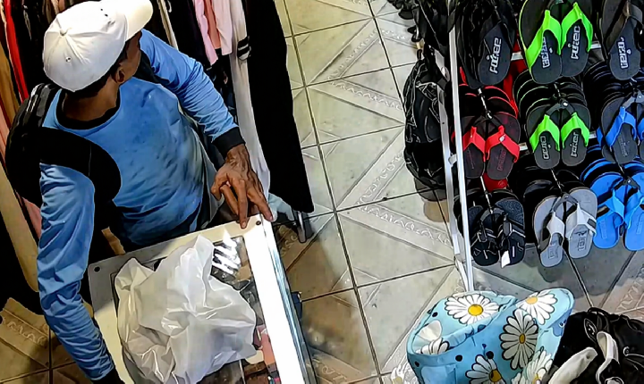 Ladrão furta dinheiro em loja de Vilhena e é filmado - VEJA O VÍDEO