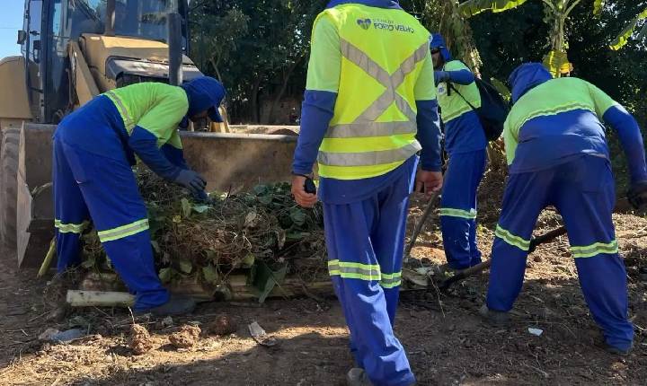 Mutirões de limpeza em Porto Velho envolvem oito equipes simultaneamente