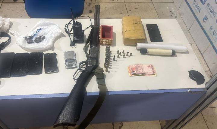 Operação integrada das Forças Táticas resulta na prisão de suspeito e apreensão de arma, munições e drogas no Residencial Orgulho do Madeira