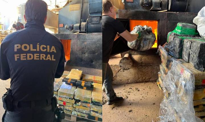 PF incinera mais de 10 toneladas de drogas no Paraná