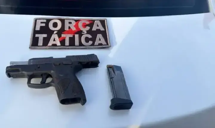 PM apreende pistola furtada e prende homem em Porto Velho
