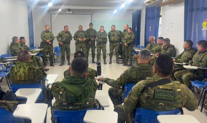 PMRO: COMANDANTE DO BPFRON RECEBE NOVOS INTEGRANTES E REFORÇA PLANEJAMENTO OPERACIONAL DA UNIDADE