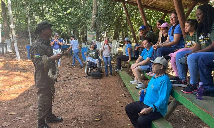 Polícia Ambiental promove ação de educação ambiental para alunos da APAE em Alta Floresta d’Oeste