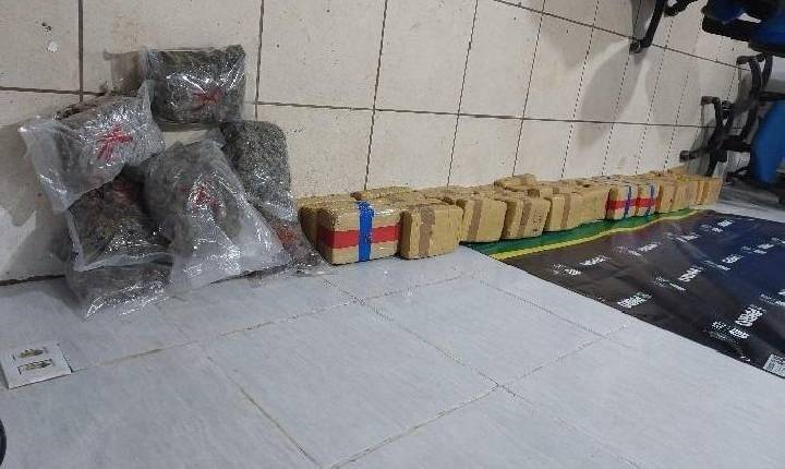 Polícia Militar apreende cerca de 70 quilos de drogas em Porto Velho, neste domingo