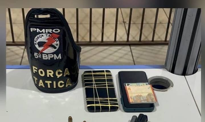 Polícia Militar apreende pistola.40 com numeração raspada e munições na zona leste da capital