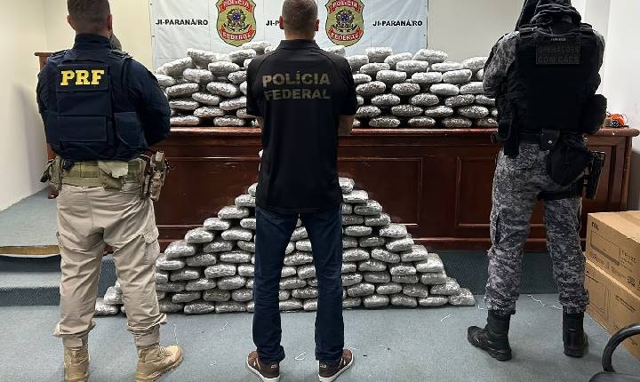 Polícia Militar – Forças de segurança apreendem cerca de 170 quilos de maconha no interior de Rondônia