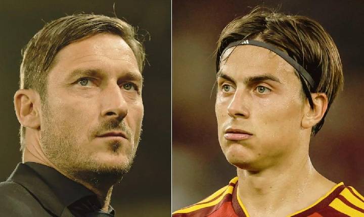 Totti se opõe à ideia de Dybala usar a camisa 10 da Roma: 'Vocês são todos idiotas'