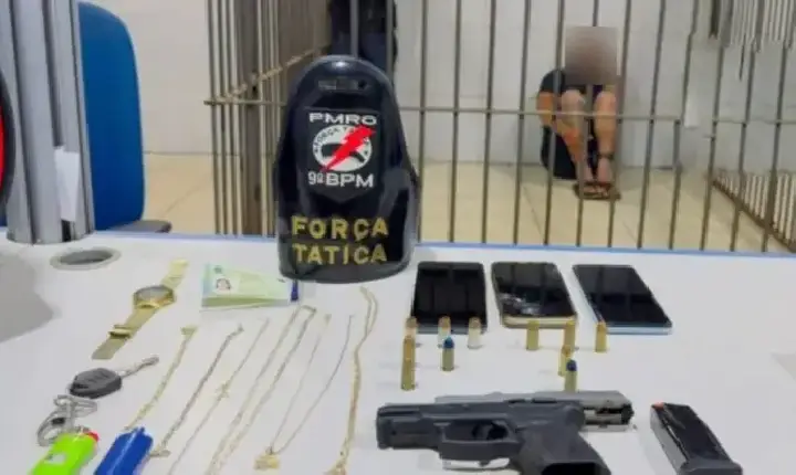 Trio é preso por porte ilegal de arma de fogo em Porto Velho