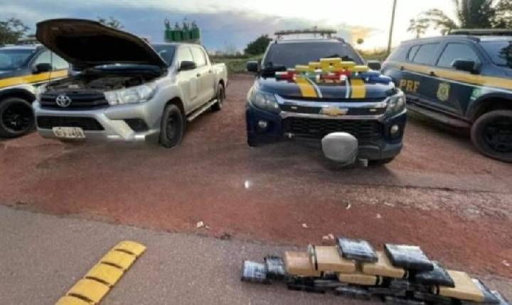 Veículo da prefeitura é flagrado com compartimento secreto e material ilícito na fronteira com a Bolívia