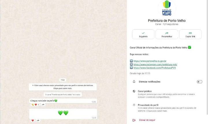 WhatsApp da Prefeitura oferece acesso facilitado a informações e serviços