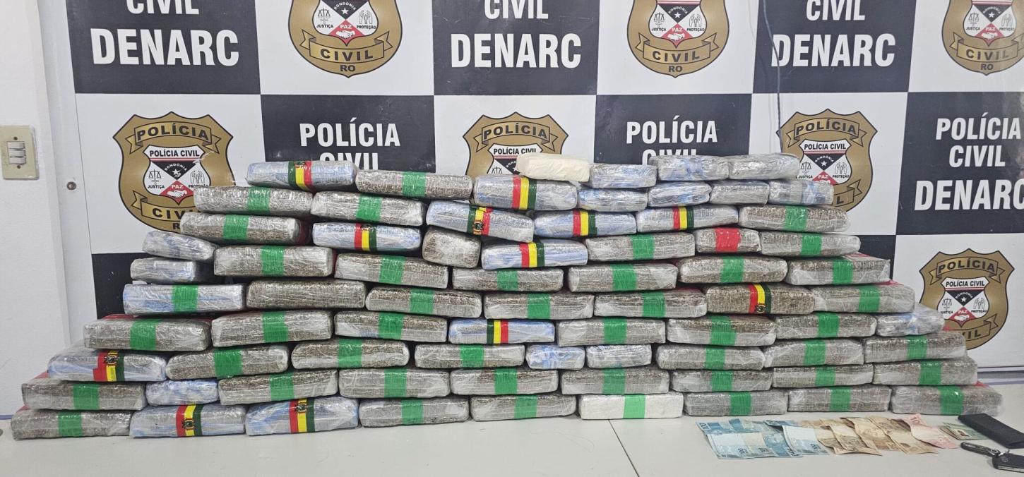 Duas mulheres e um homem são presos com 70 quilos de maconha na avenida Imigrantes
