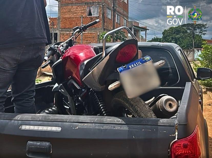 Polícia Civil apreende motocicleta utilizada em manobras perigosas em Ouro Preto do Oeste