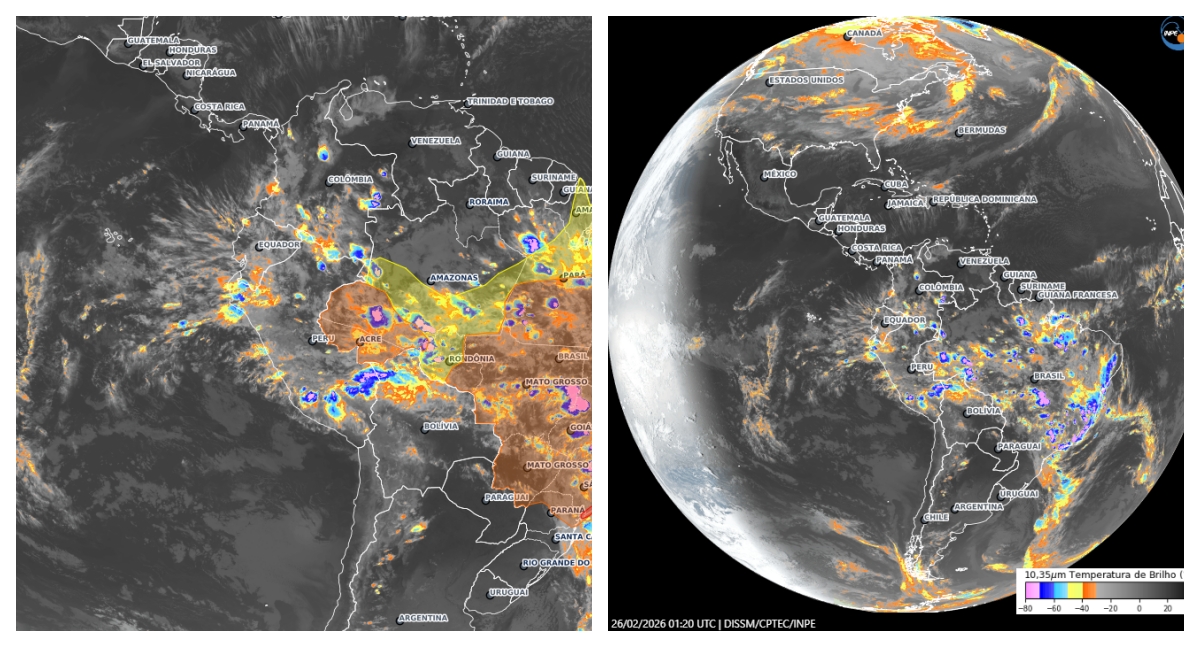 Calor intensifica instabilidades e eleva risco de chuvas de nível 3 em Rondônia