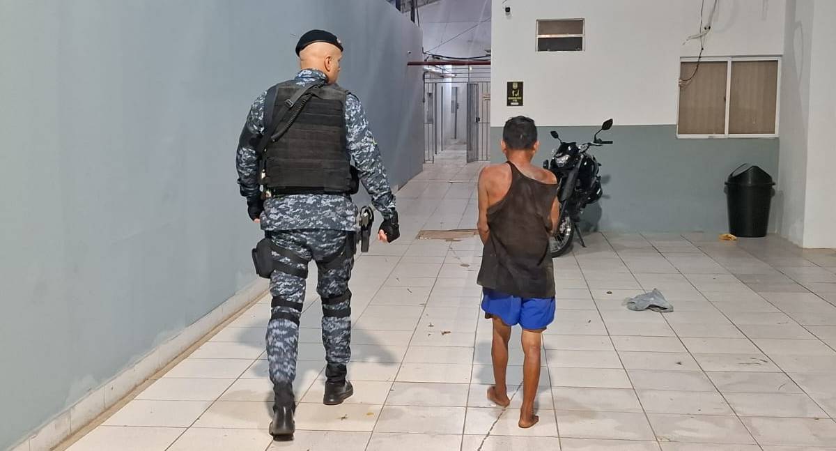 Homem é preso após agredir mulher com pedaço de madeira no bairro Embratel