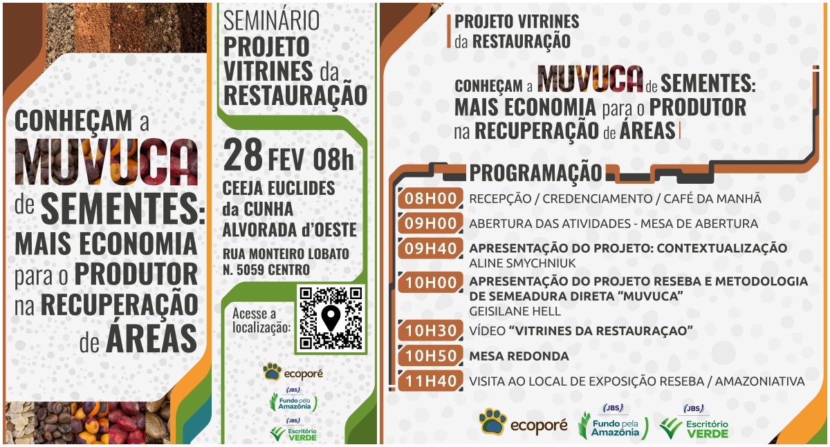 Seminário apresenta técnica de restauração com muvuca de sementes em Alvorada d’Oeste