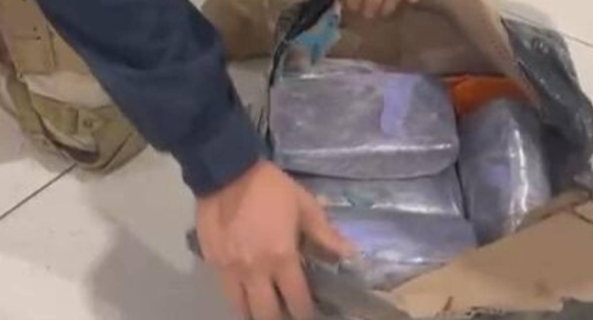 PRF apreende aproximadamente 10 kg de cocaína dentro de encomenda em bagageiro de ônibus