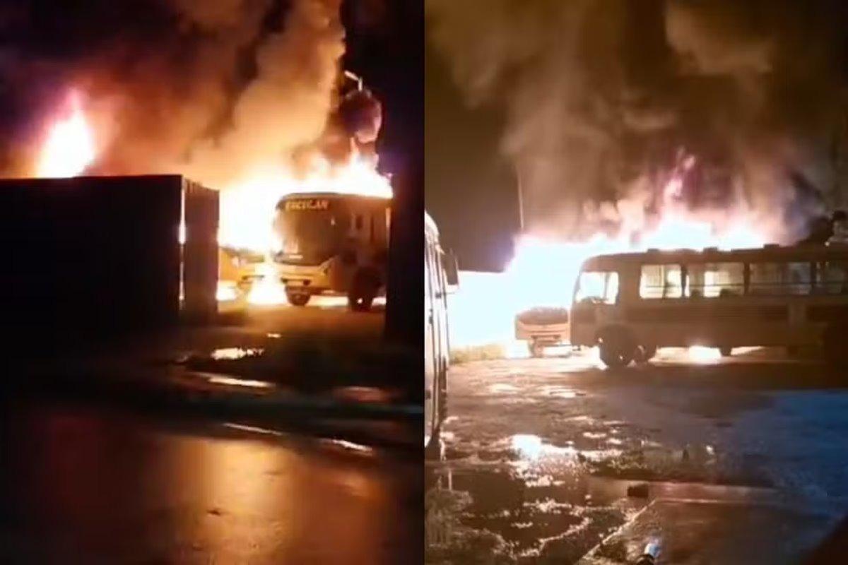 Identificados:Líderes de facção ordenaram ataques de dentro de presídios para incendiar ônibus escolares