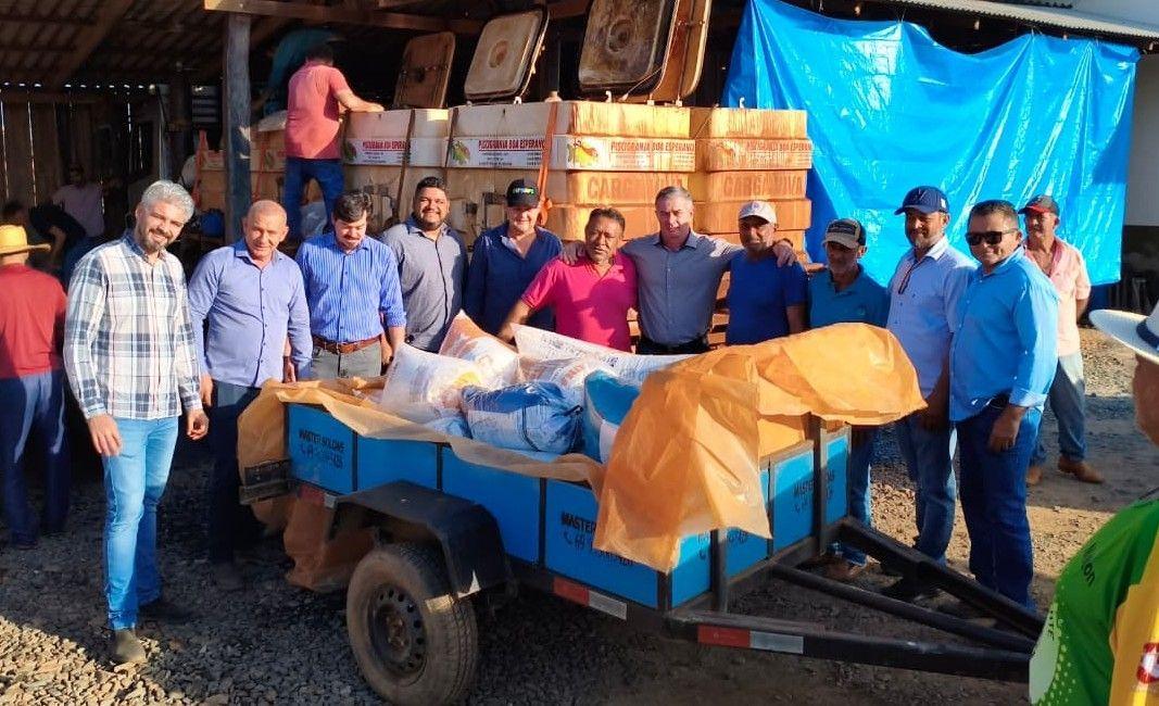 Com investimento de Ezequiel Neiva, piscicultores recebem mais de 400 mil alevinos em Alta Floresta