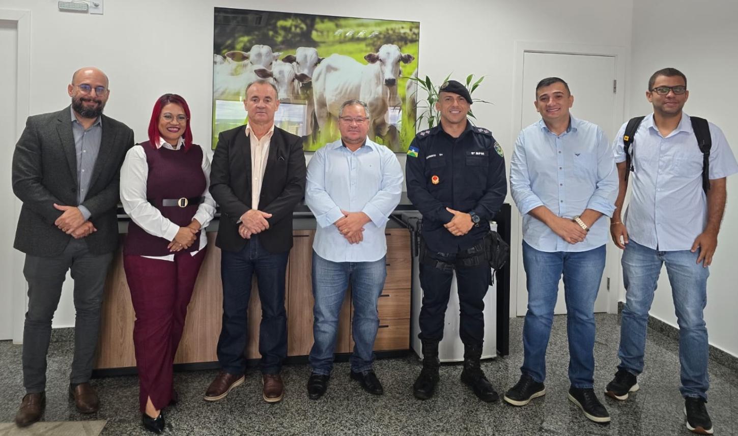 Integração entre forças de segurança e Poder Público em Itapuã do Oeste pauta reunião articulada pelo deputado Laerte Gomes