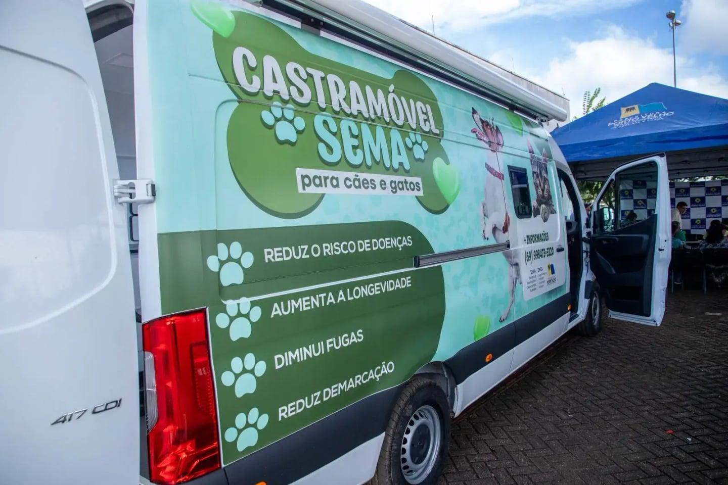 Castramóvel disponibiliza castração gratuita para cães e gatos até domingo