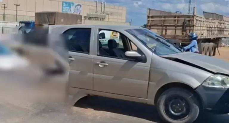 Engavetamento entre três carros deixa criança ferida em RO