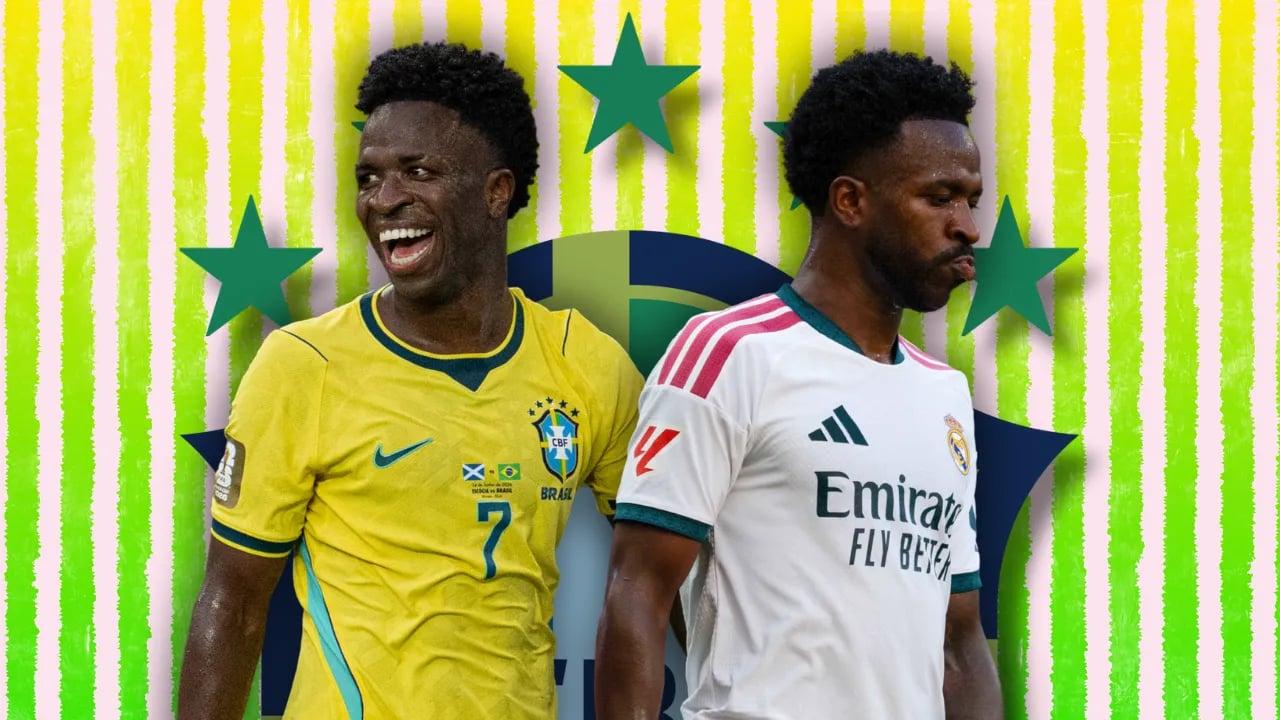 A missão de Ancelotti: recuperar a melhor versão de Vini Jr. nos amistosos pós-Copa