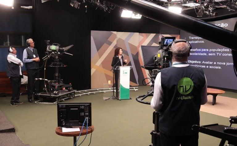 Cobertura ao vivo da eleição pela Rede Legislativa de Rádio e TV