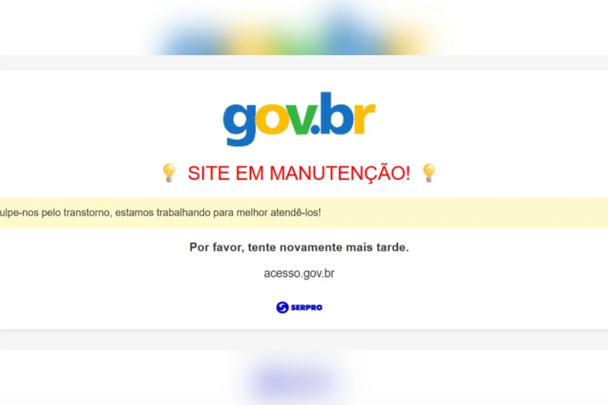 Gov.br registra instabilidade e afeta acesso a serviços nesta segunda-feira