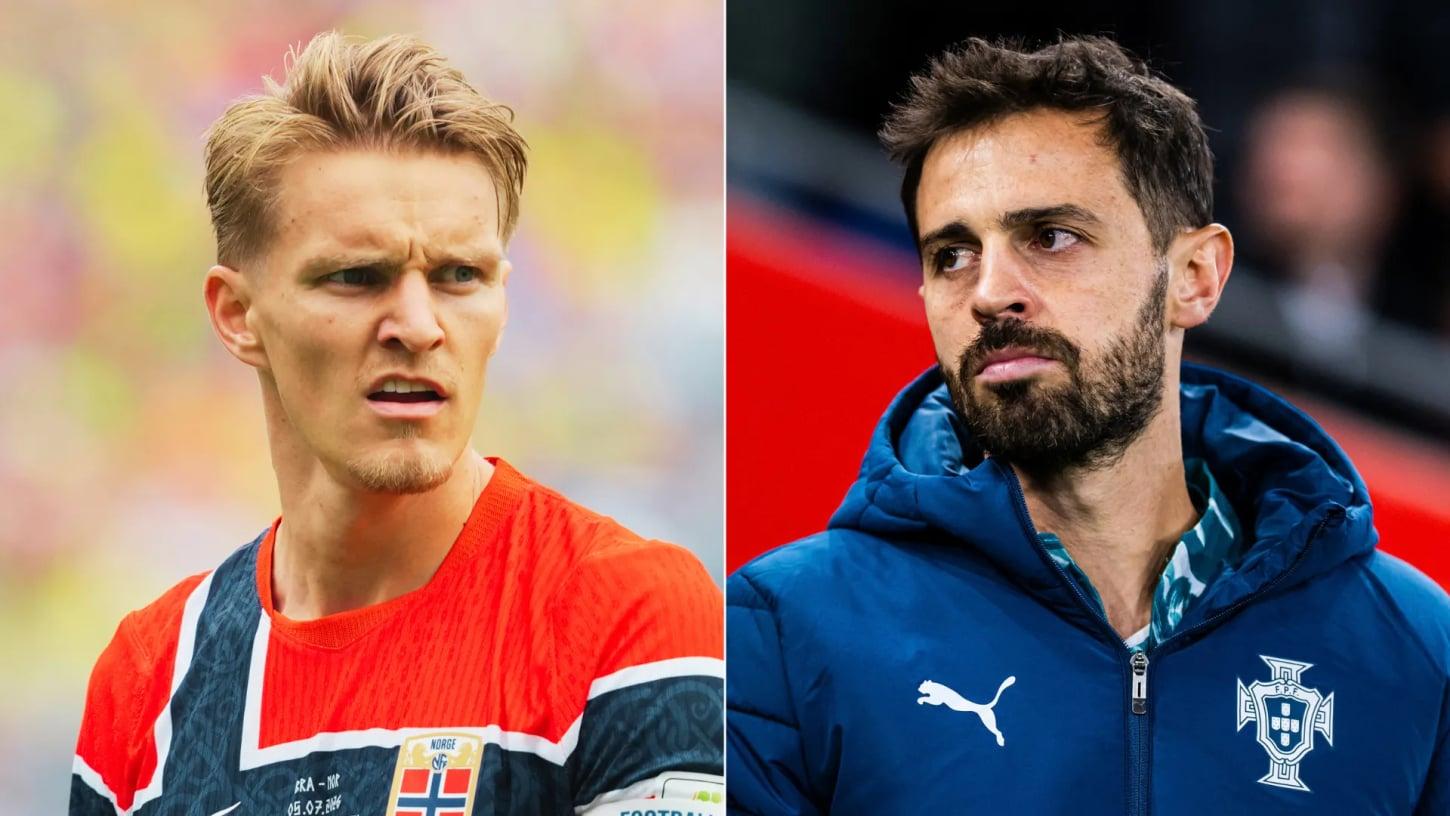 Odegaard critica Bernardo Silva e reaviva rivalidade entre Arsenal e City