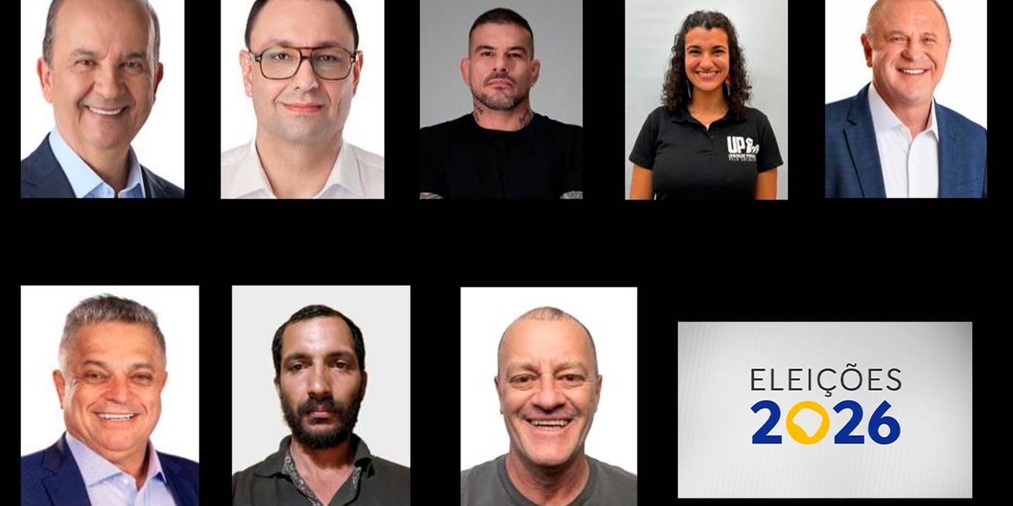 Veja os oito candidatos ao governo de Santa Catarina