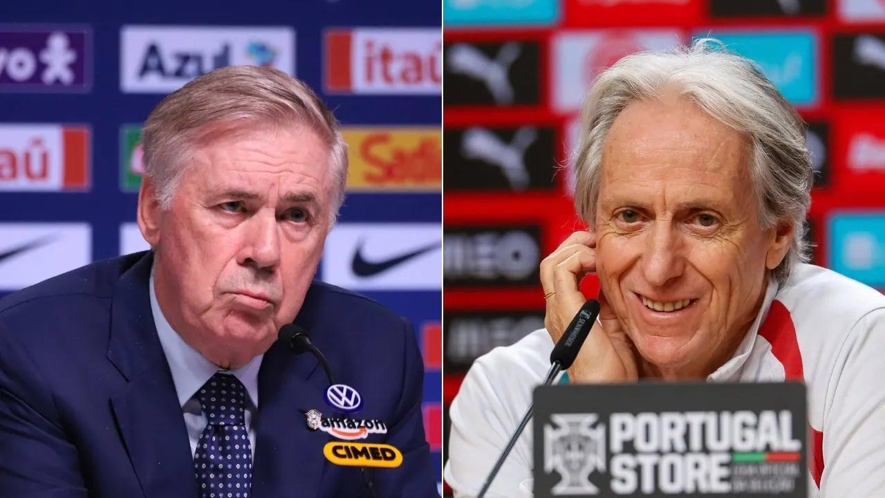 Ancelotti deve ter uma visão diferente sobre Brasil x Noruega, acredita Jorge Jesus