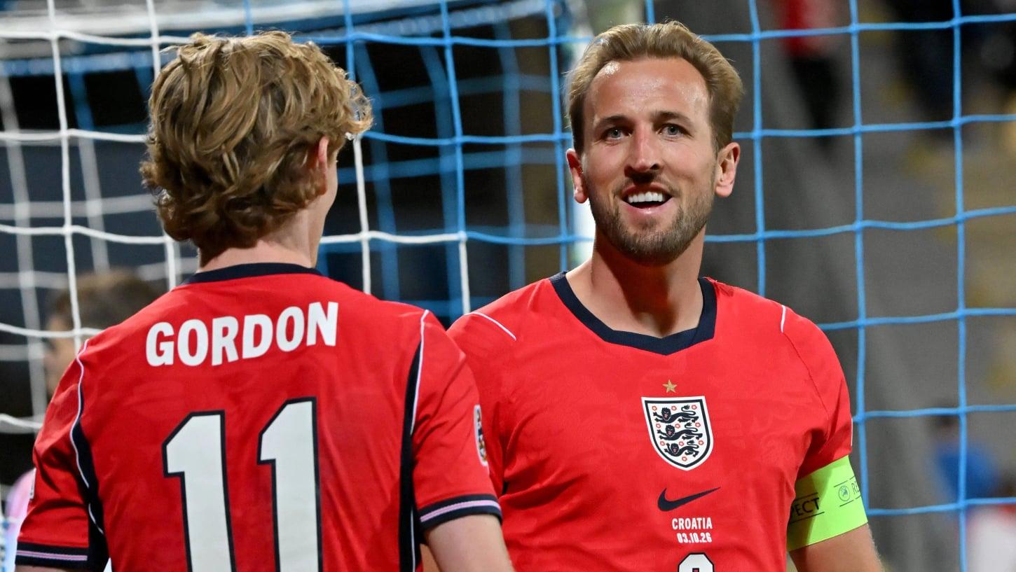 Inglaterra impõe 7 a 0 sobre a Croácia com atuação de Kane e Bellingham, mas Data Fifa é diferente