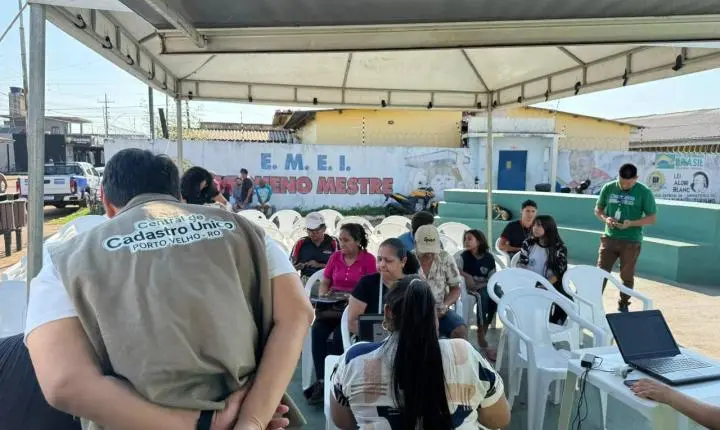 Atendimento do Projeto CadÚnico no Jardim Santana